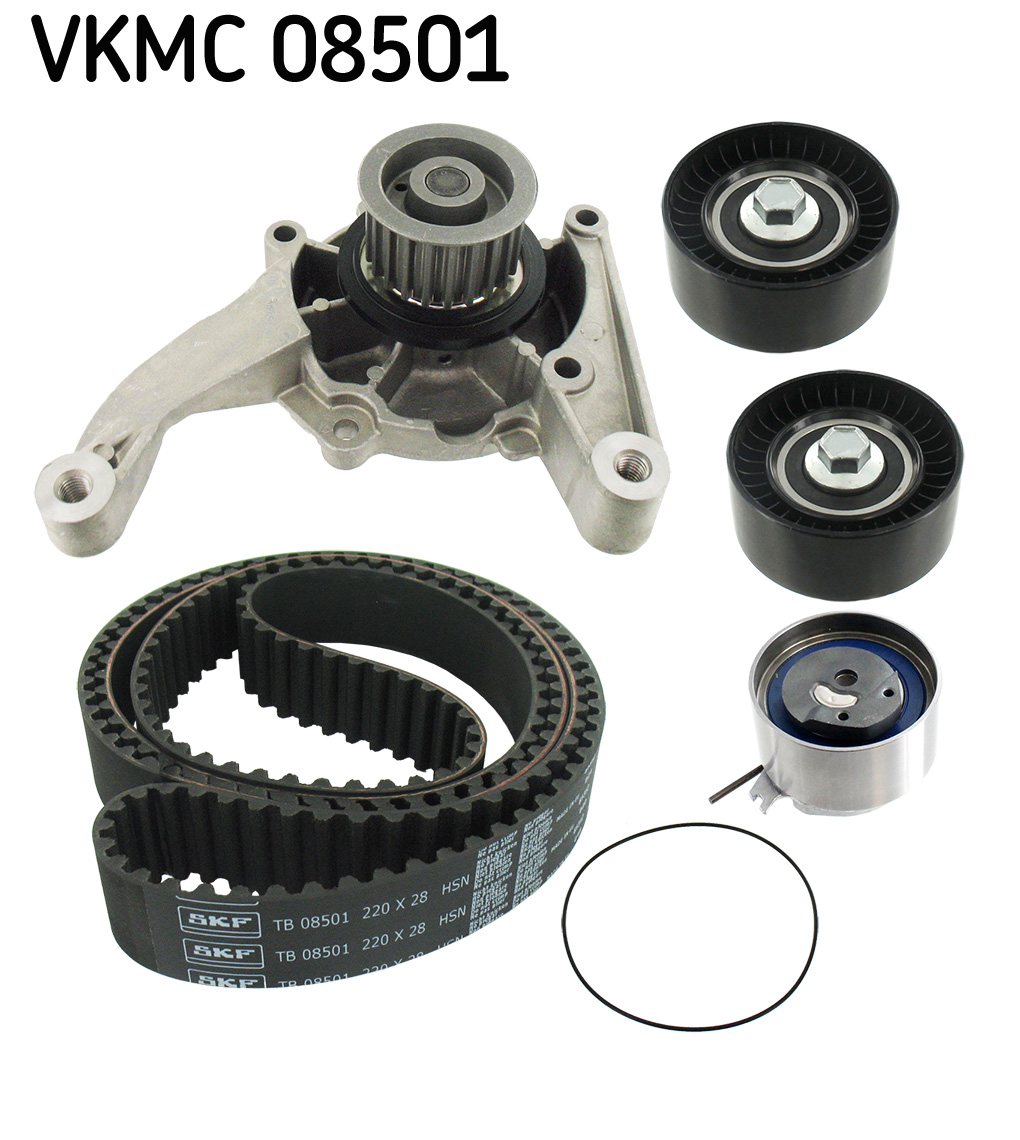 Water Pump & Timing Belt Set - VKMC 08501 SKF